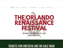 Tablet Screenshot of orlandorenaissancefestival.com